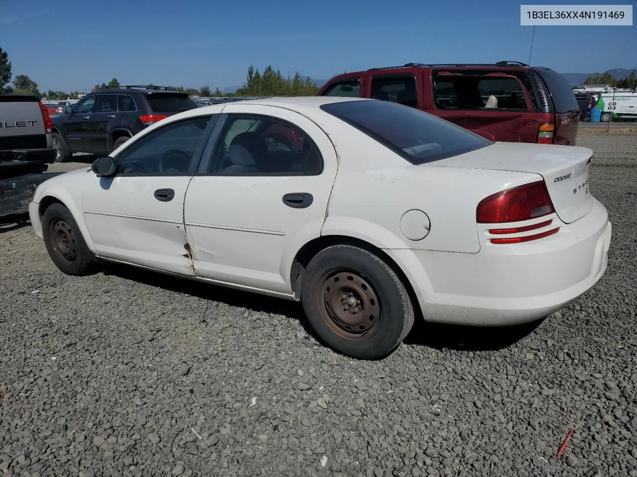 2004 Dodge Stratus Se VIN: 1B3EL36XX4N191469 Lot: 73231934