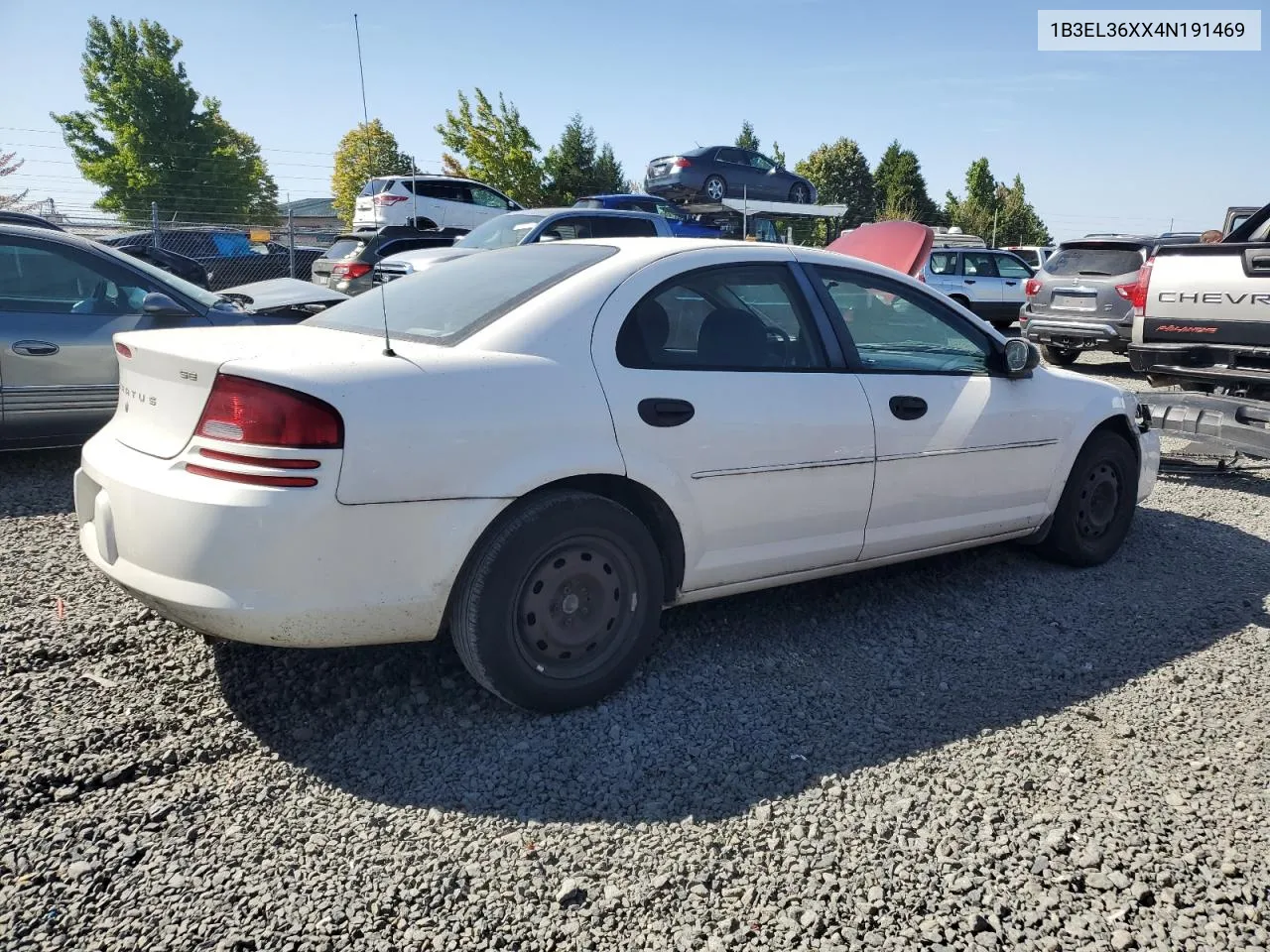 2004 Dodge Stratus Se VIN: 1B3EL36XX4N191469 Lot: 73231934