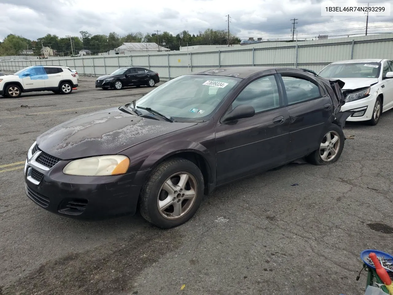 2004 Dodge Stratus Sxt VIN: 1B3EL46R74N293299 Lot: 73699334