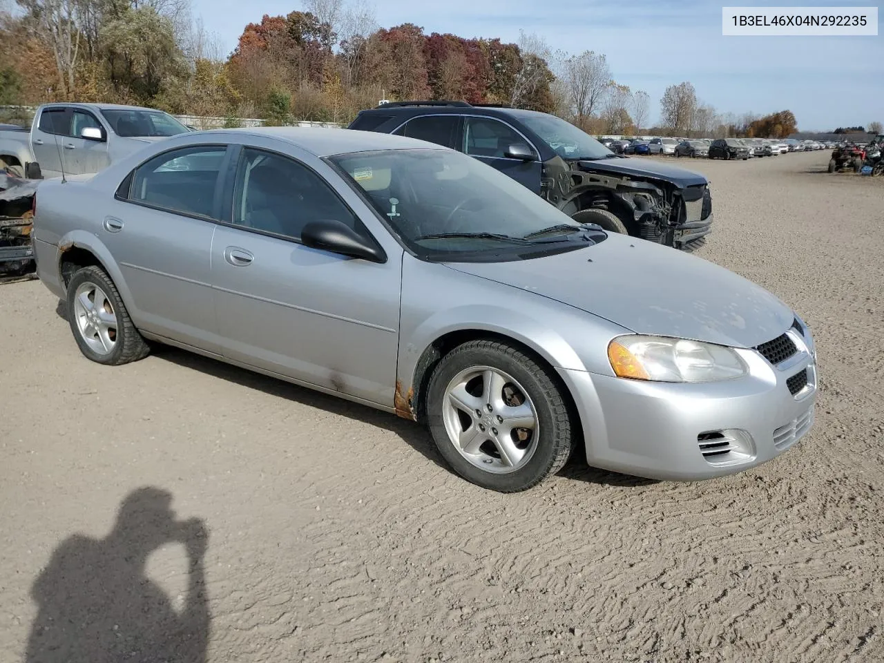 2004 Dodge Stratus Sxt VIN: 1B3EL46X04N292235 Lot: 77416584