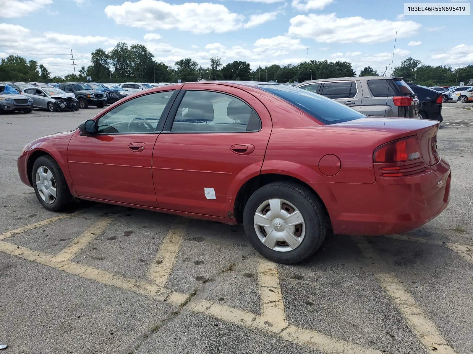 2005 Dodge Stratus Sxt VIN: 1B3EL46R55N695419 Lot: 63030294