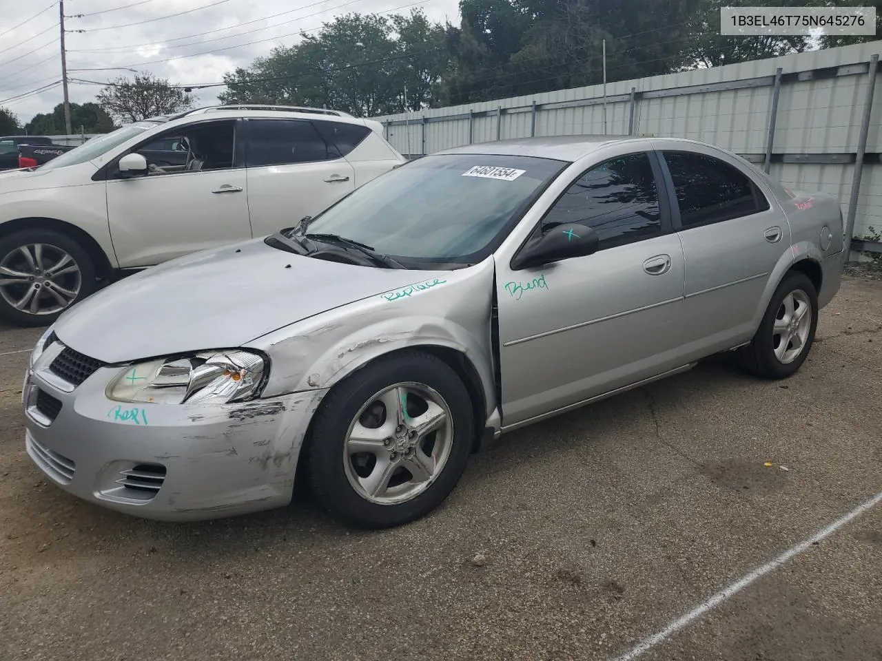 2005 Dodge Stratus Sxt VIN: 1B3EL46T75N645276 Lot: 64601554