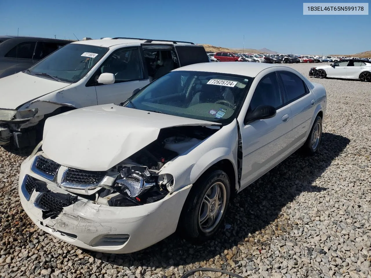 2005 Dodge Stratus Sxt VIN: 1B3EL46T65N599178 Lot: 72625724