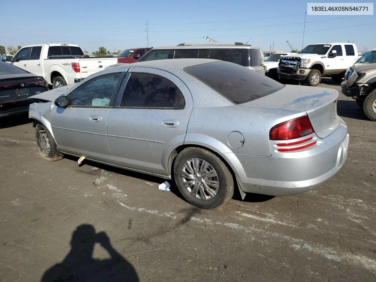 2005 Dodge Stratus Sxt VIN: 1B3EL46X05N546771 Lot: 76521164