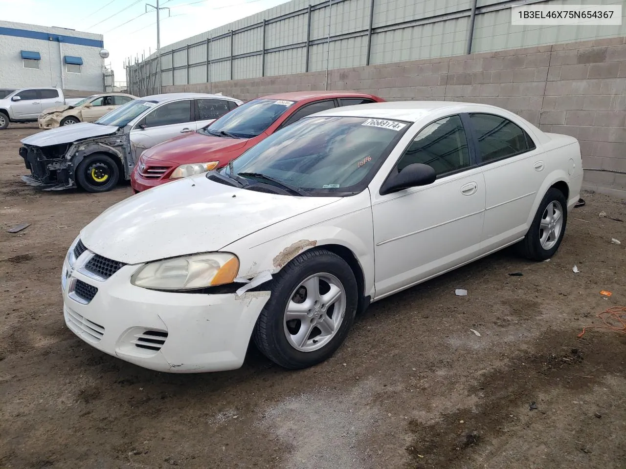 2005 Dodge Stratus Sxt VIN: 1B3EL46X75N654367 Lot: 76589174