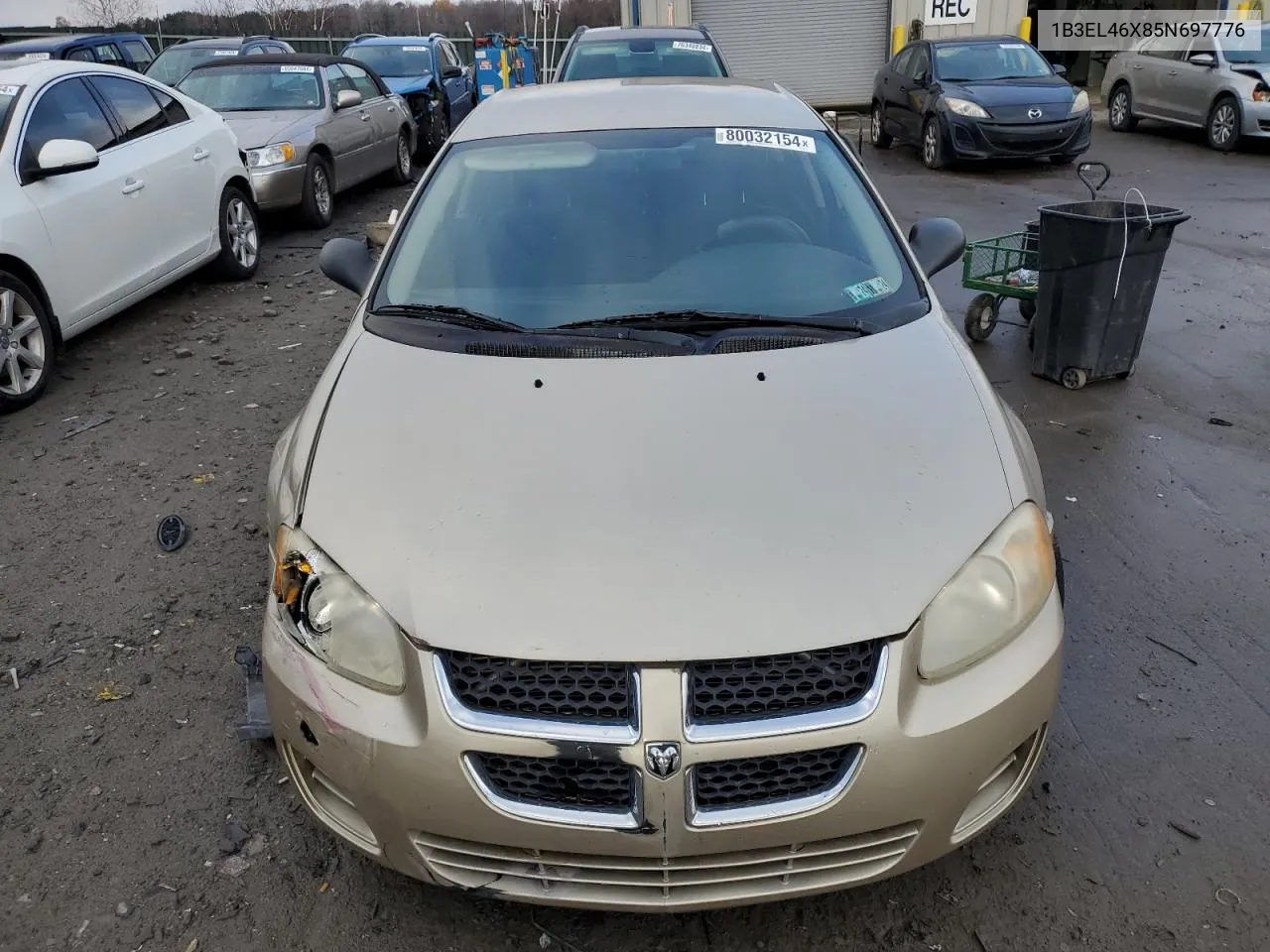 2005 Dodge Stratus Sxt VIN: 1B3EL46X85N697776 Lot: 80032154