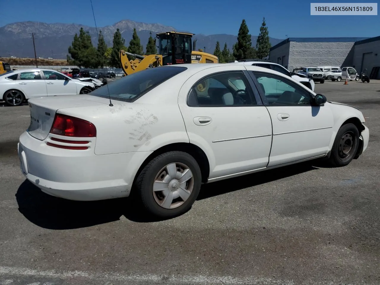 2006 Dodge Stratus Sxt VIN: 1B3EL46X56N151809 Lot: 68125264