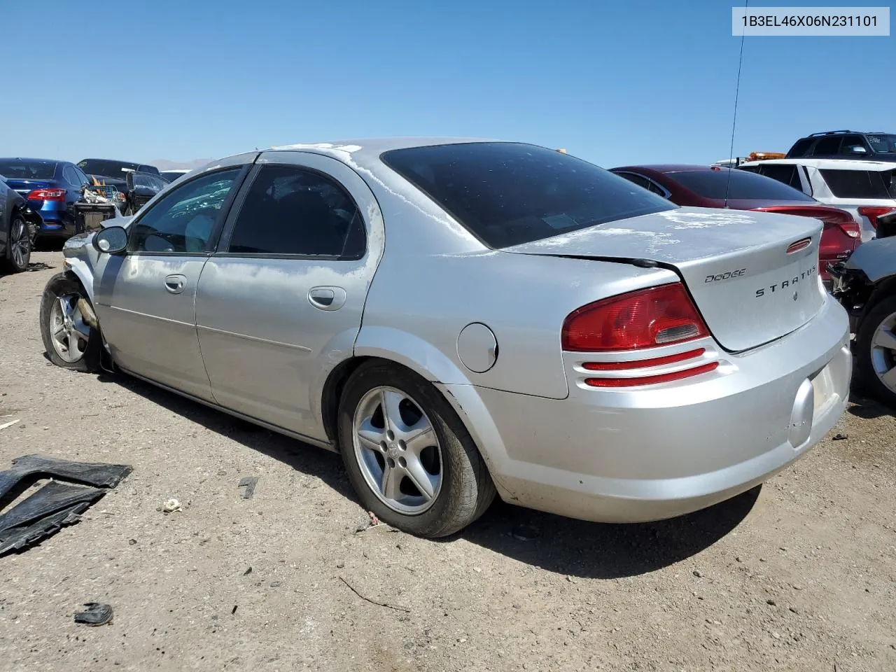 2006 Dodge Stratus Sxt VIN: 1B3EL46X06N231101 Lot: 72078524