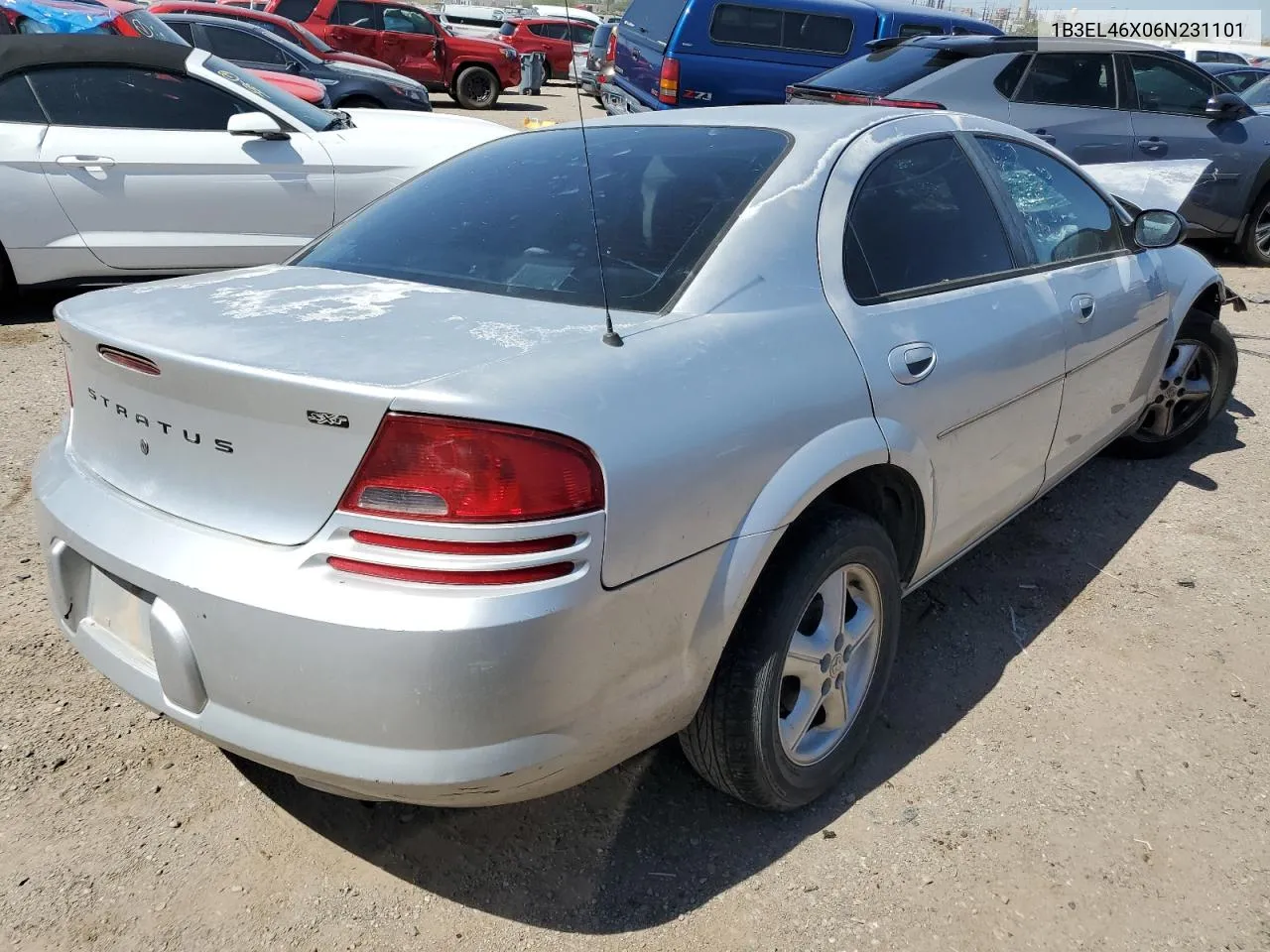 2006 Dodge Stratus Sxt VIN: 1B3EL46X06N231101 Lot: 72078524