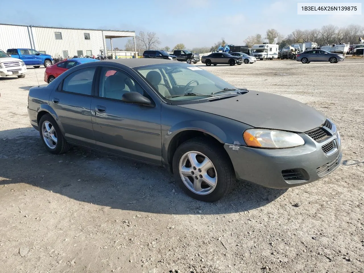 2006 Dodge Stratus Sxt VIN: 1B3EL46X26N139875 Lot: 79665314