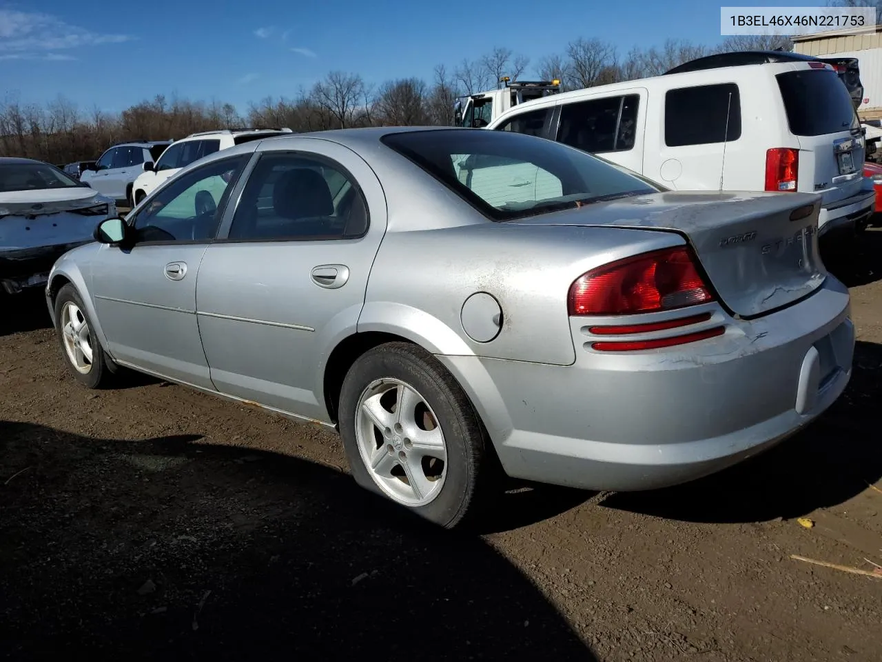 2006 Dodge Stratus Sxt VIN: 1B3EL46X46N221753 Lot: 79672984