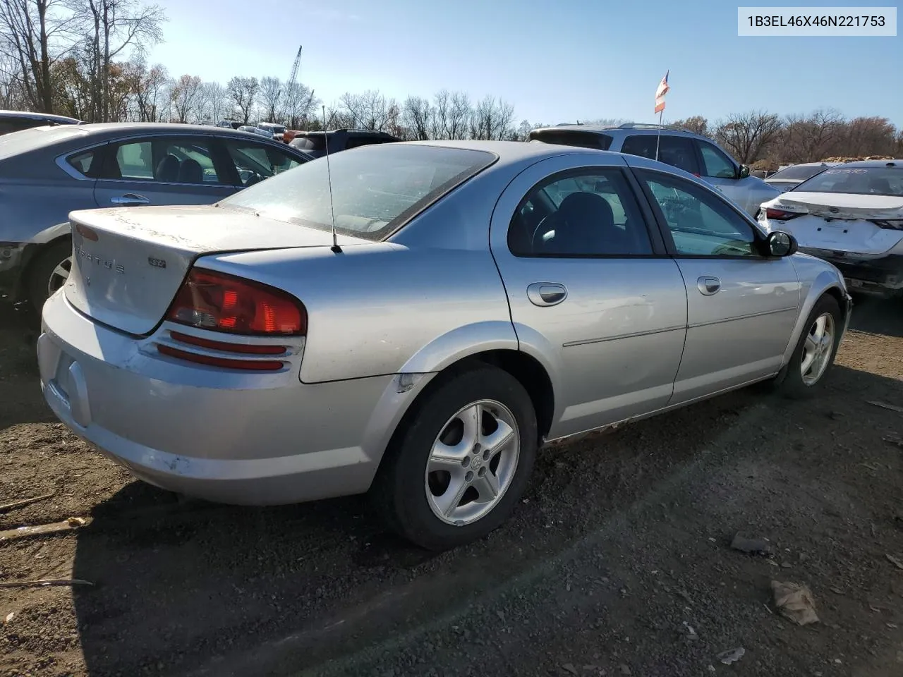 2006 Dodge Stratus Sxt VIN: 1B3EL46X46N221753 Lot: 79672984