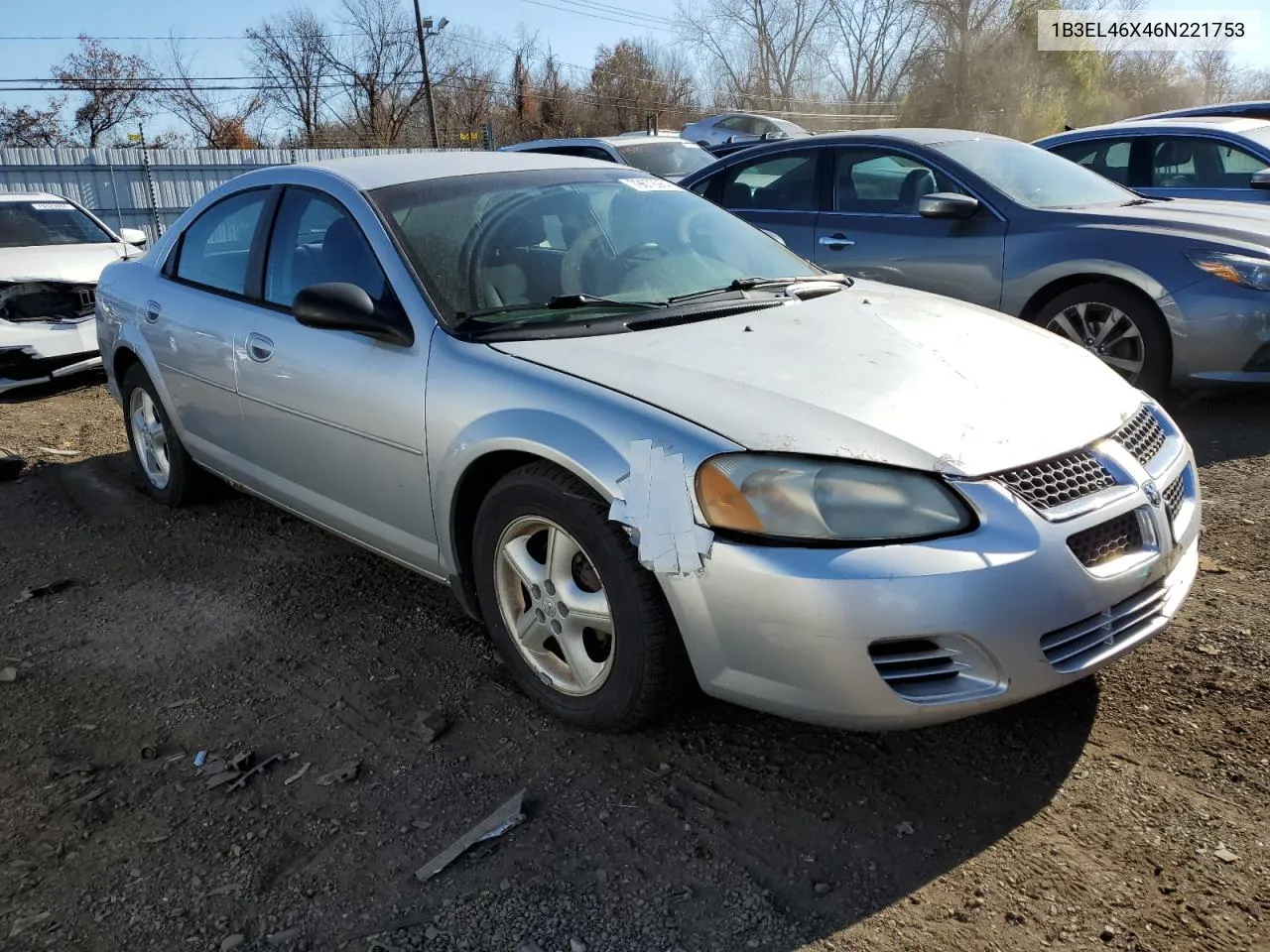 2006 Dodge Stratus Sxt VIN: 1B3EL46X46N221753 Lot: 79672984