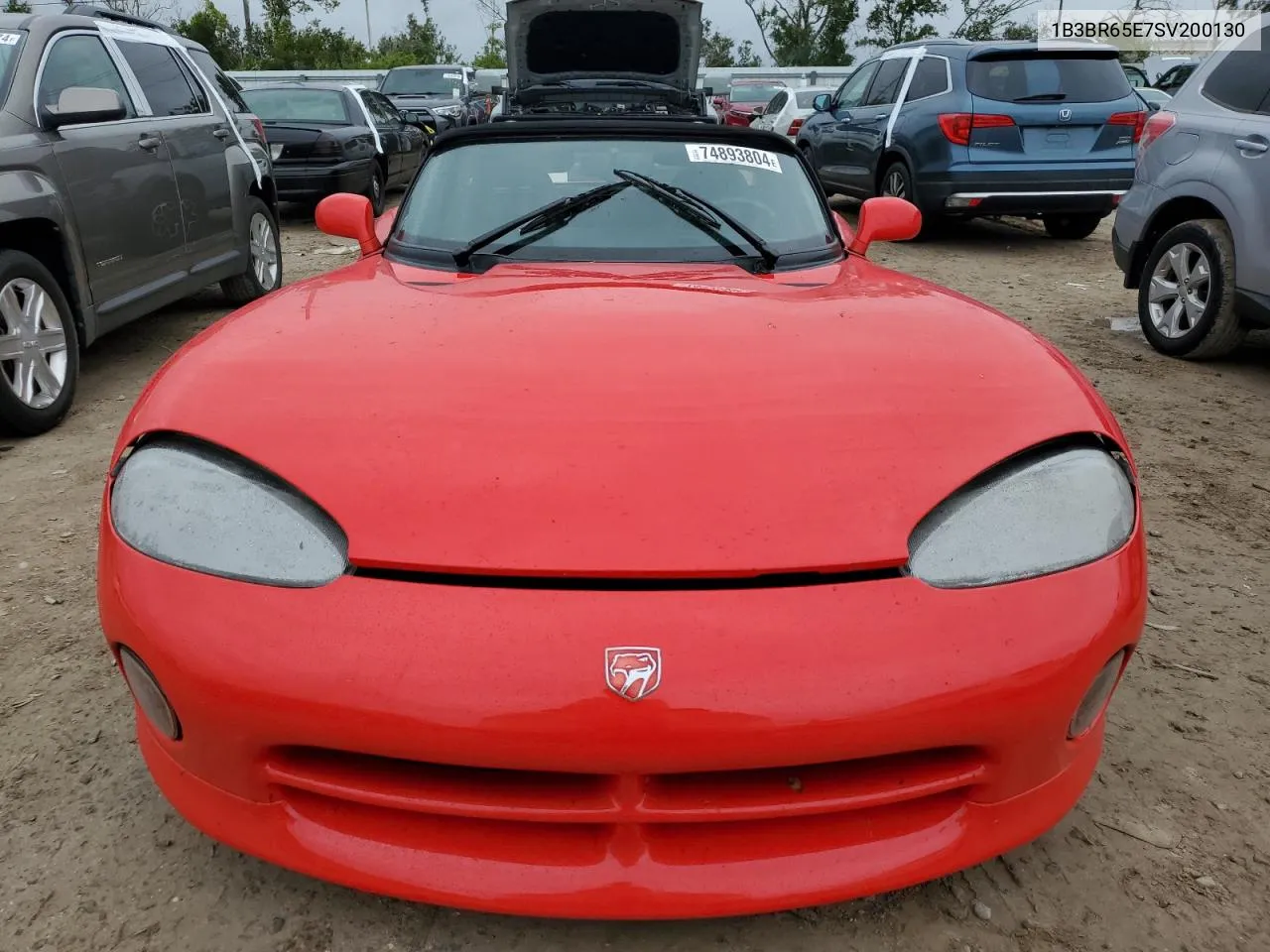 1995 Dodge Viper Rt-10 VIN: 1B3BR65E7SV200130 Lot: 74893804