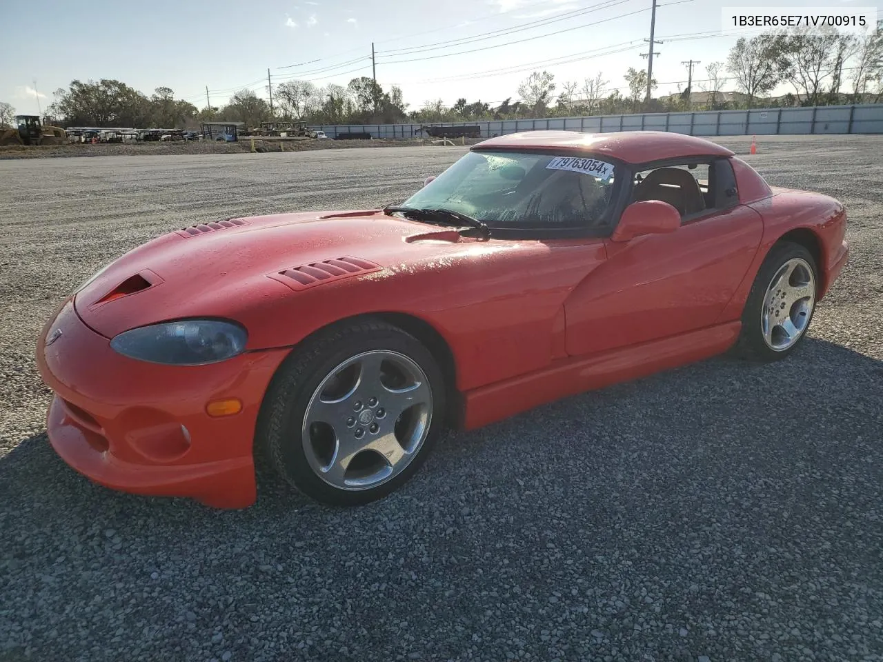 2001 Dodge Viper Rt-10 VIN: 1B3ER65E71V700915 Lot: 79763054