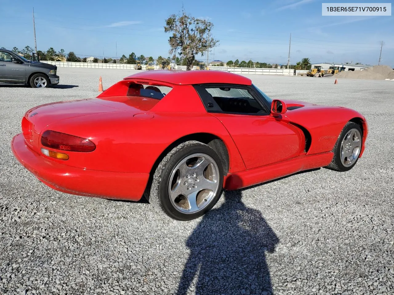 2001 Dodge Viper Rt-10 VIN: 1B3ER65E71V700915 Lot: 79763054