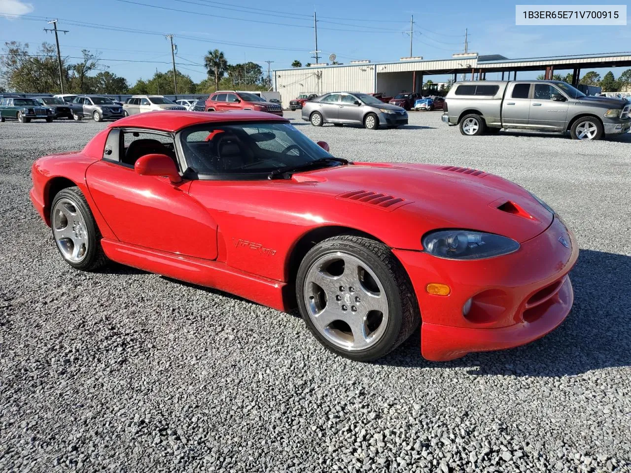 2001 Dodge Viper Rt-10 VIN: 1B3ER65E71V700915 Lot: 79763054