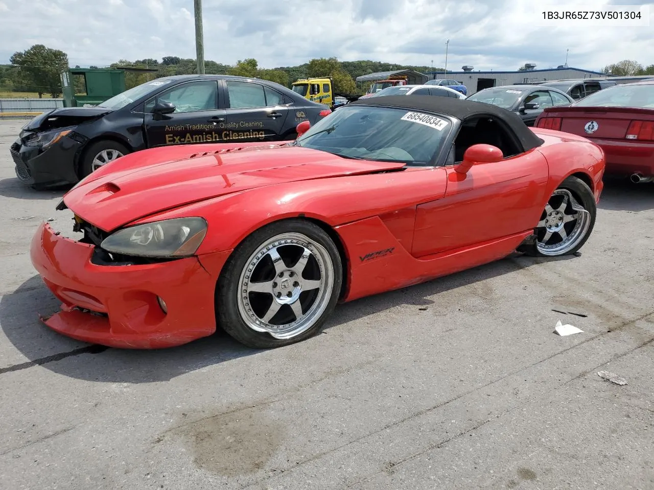 2003 Dodge Viper Srt-10 VIN: 1B3JR65Z73V501304 Lot: 68540834