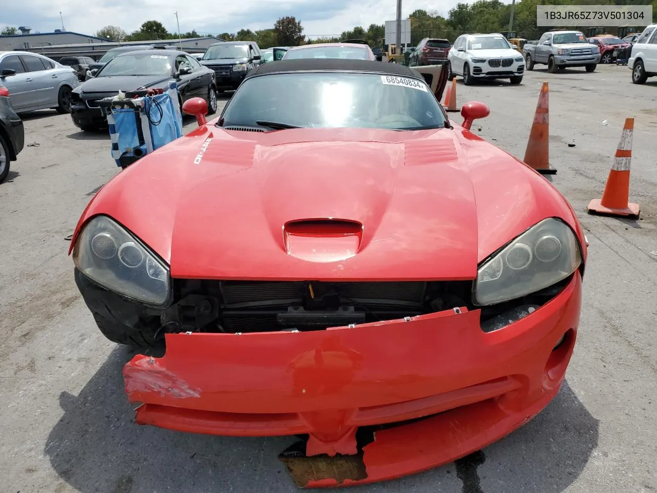 2003 Dodge Viper Srt-10 VIN: 1B3JR65Z73V501304 Lot: 68540834