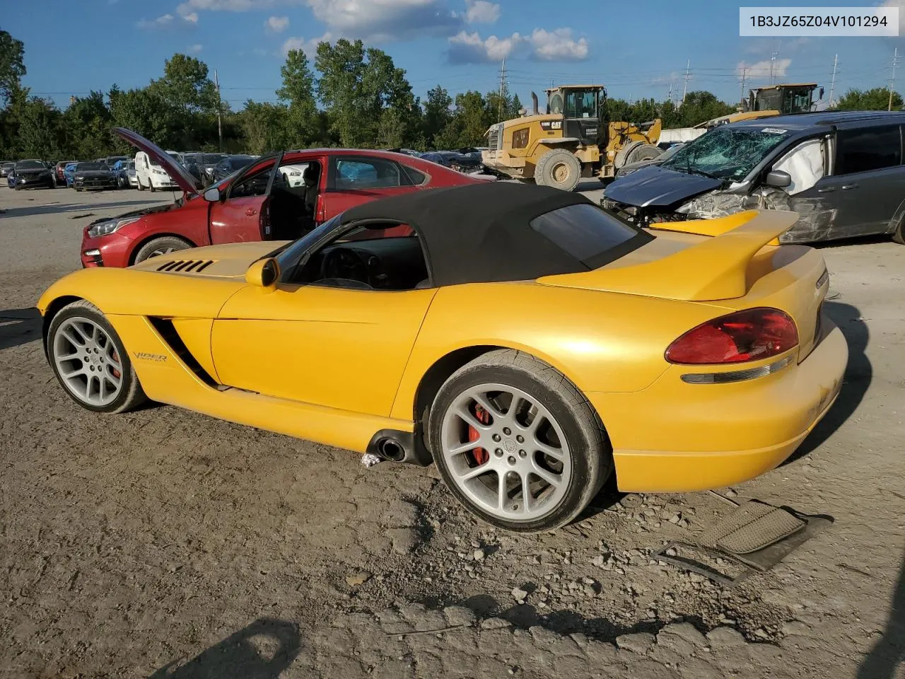 2004 Dodge Viper Srt-10 VIN: 1B3JZ65Z04V101294 Lot: 70462564