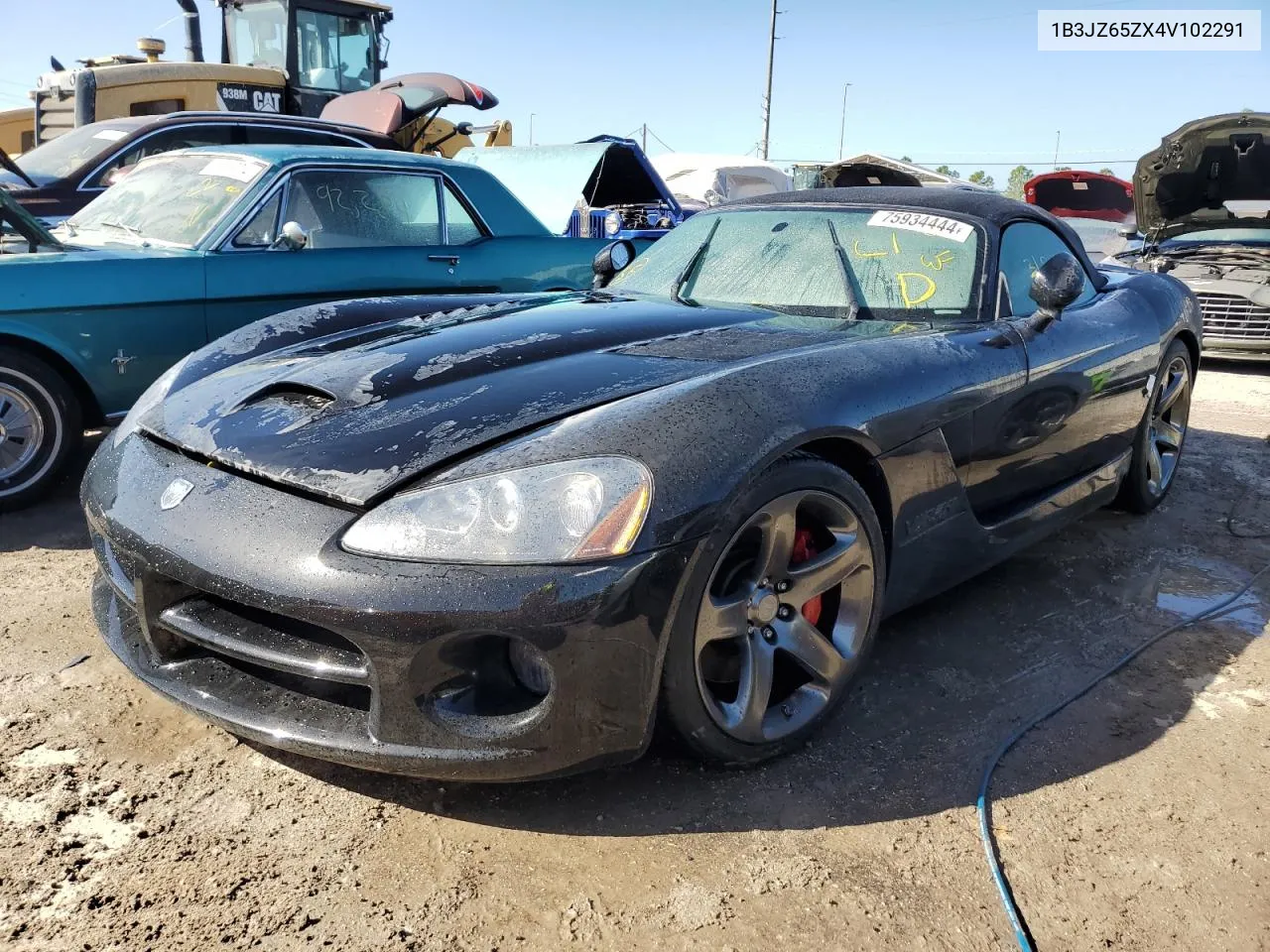 2004 Dodge Viper Srt-10 VIN: 1B3JZ65ZX4V102291 Lot: 75934444