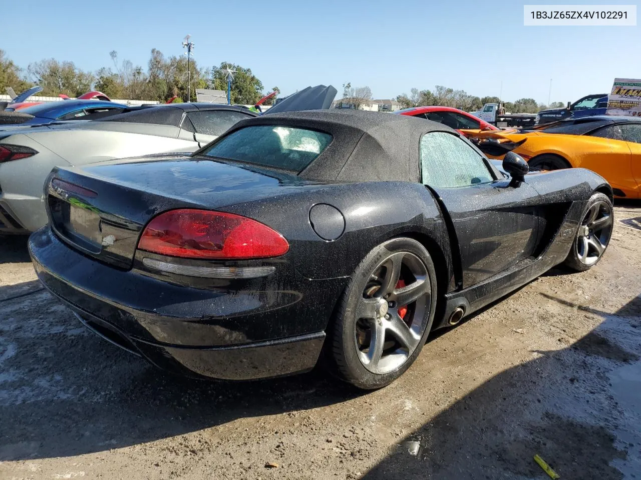 2004 Dodge Viper Srt-10 VIN: 1B3JZ65ZX4V102291 Lot: 75934444