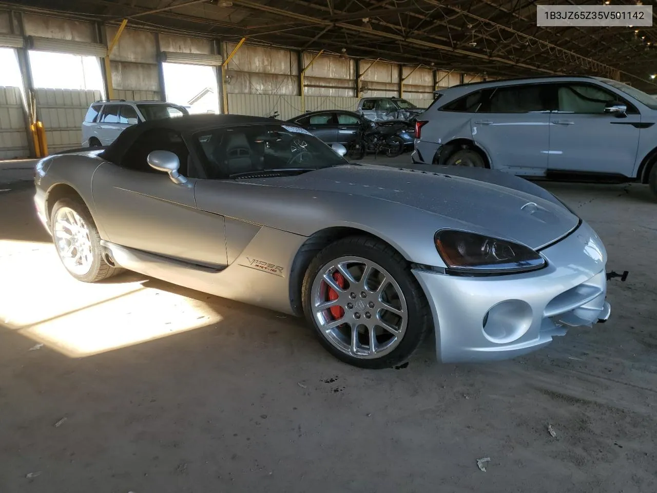 2005 Dodge Viper Srt-10 VIN: 1B3JZ65Z35V501142 Lot: 77579284