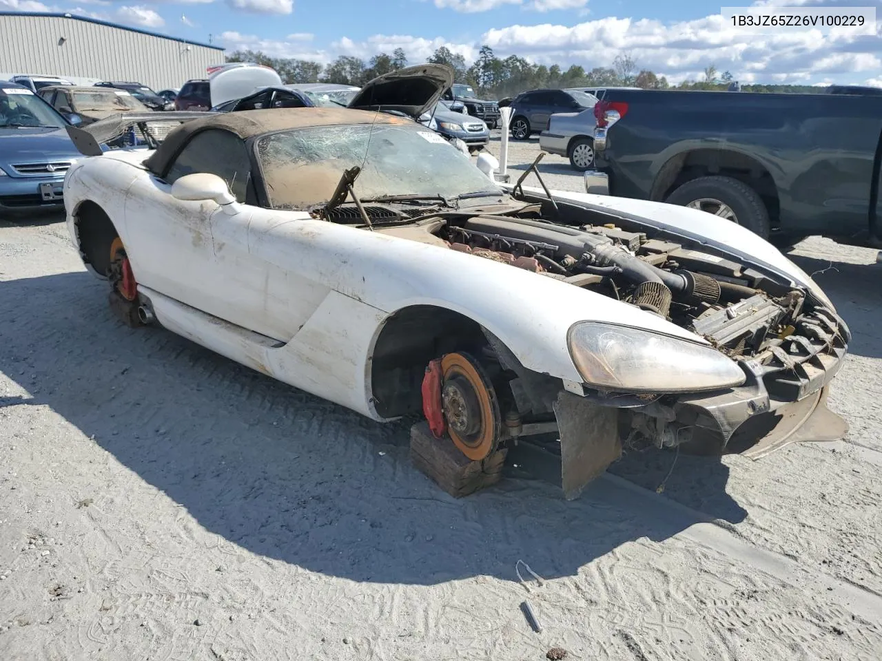 2006 Dodge Viper Srt-10 VIN: 1B3JZ65Z26V100229 Lot: 75534774