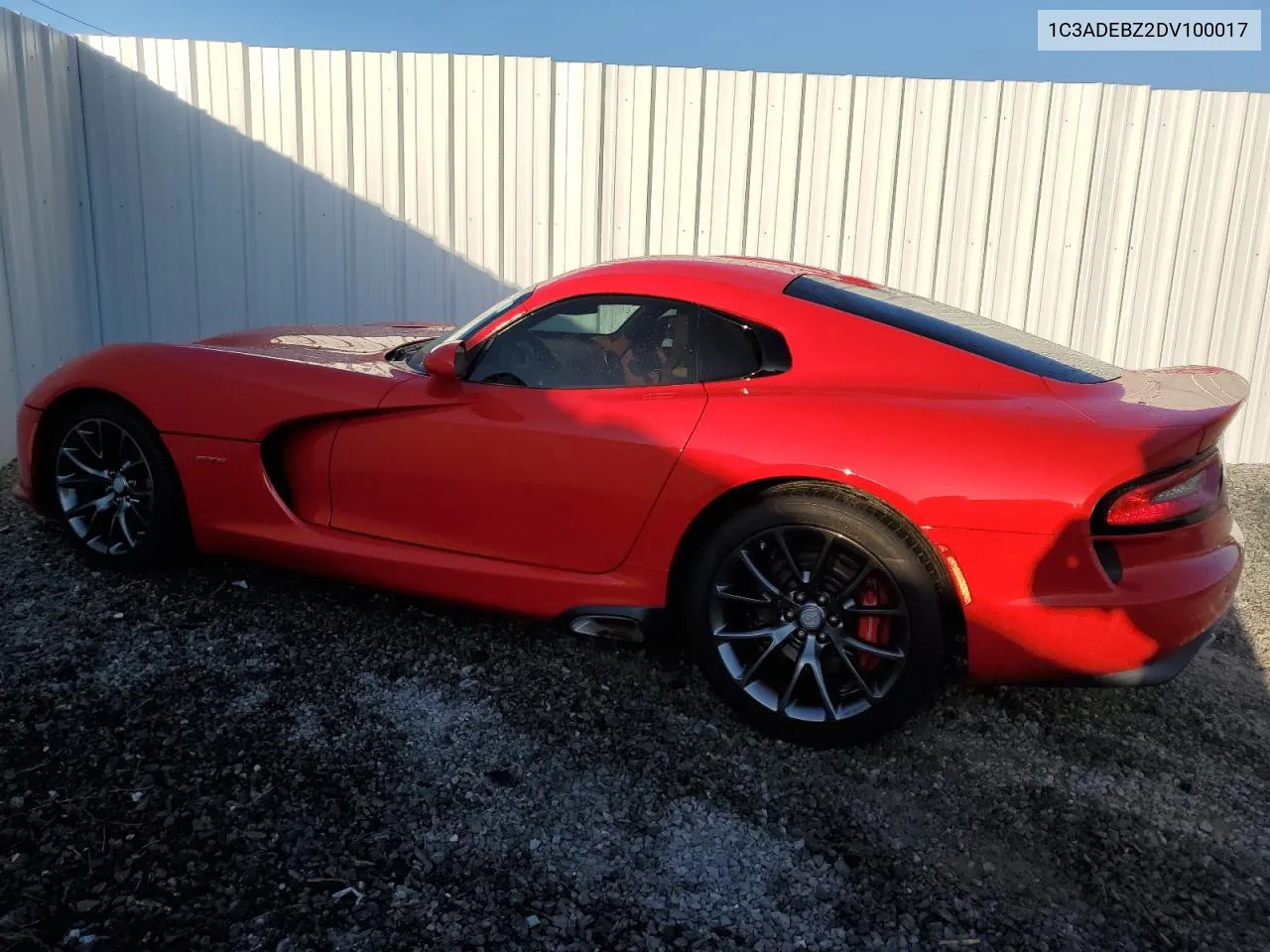 2013 Dodge Viper Gts VIN: 1C3ADEBZ2DV100017 Lot: 80231604