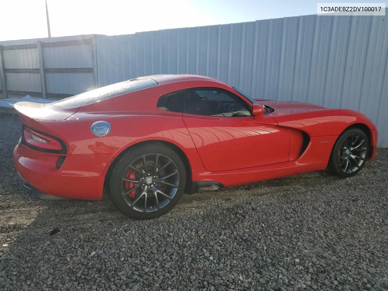 2013 Dodge Viper Gts VIN: 1C3ADEBZ2DV100017 Lot: 80231604