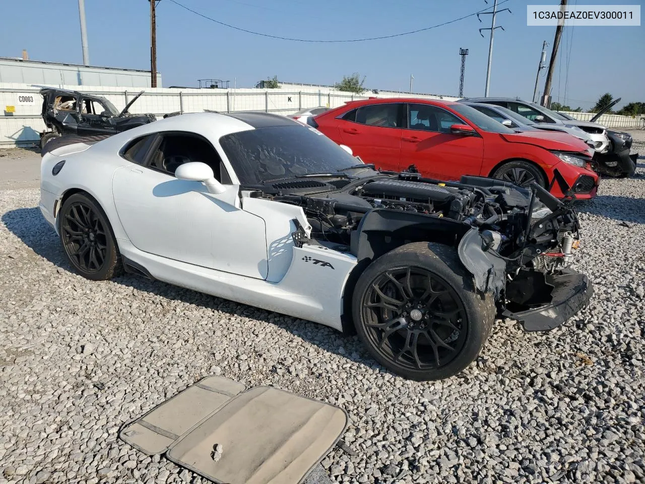 2014 Dodge Viper Srt VIN: 1C3ADEAZ0EV300011 Lot: 69603514