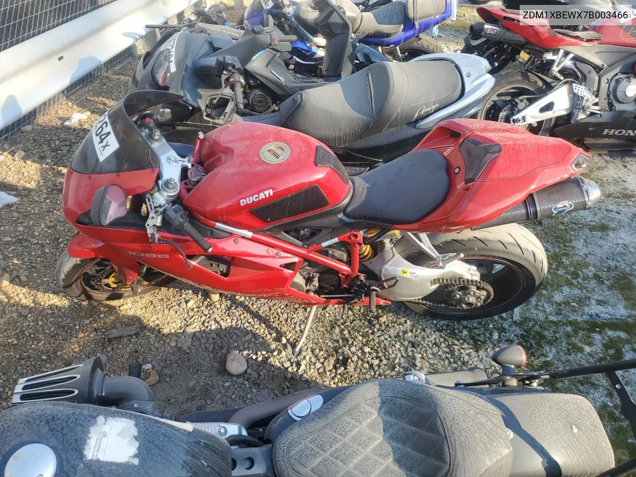 2007 Ducati 1098 Base VIN: ZDM1XBEWX7B003466 Lot: 76088264