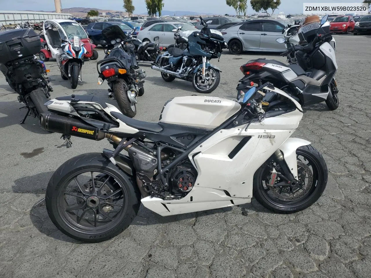 2009 Ducati 1198 Base VIN: ZDM1XBLW59B023520 Lot: 72073004