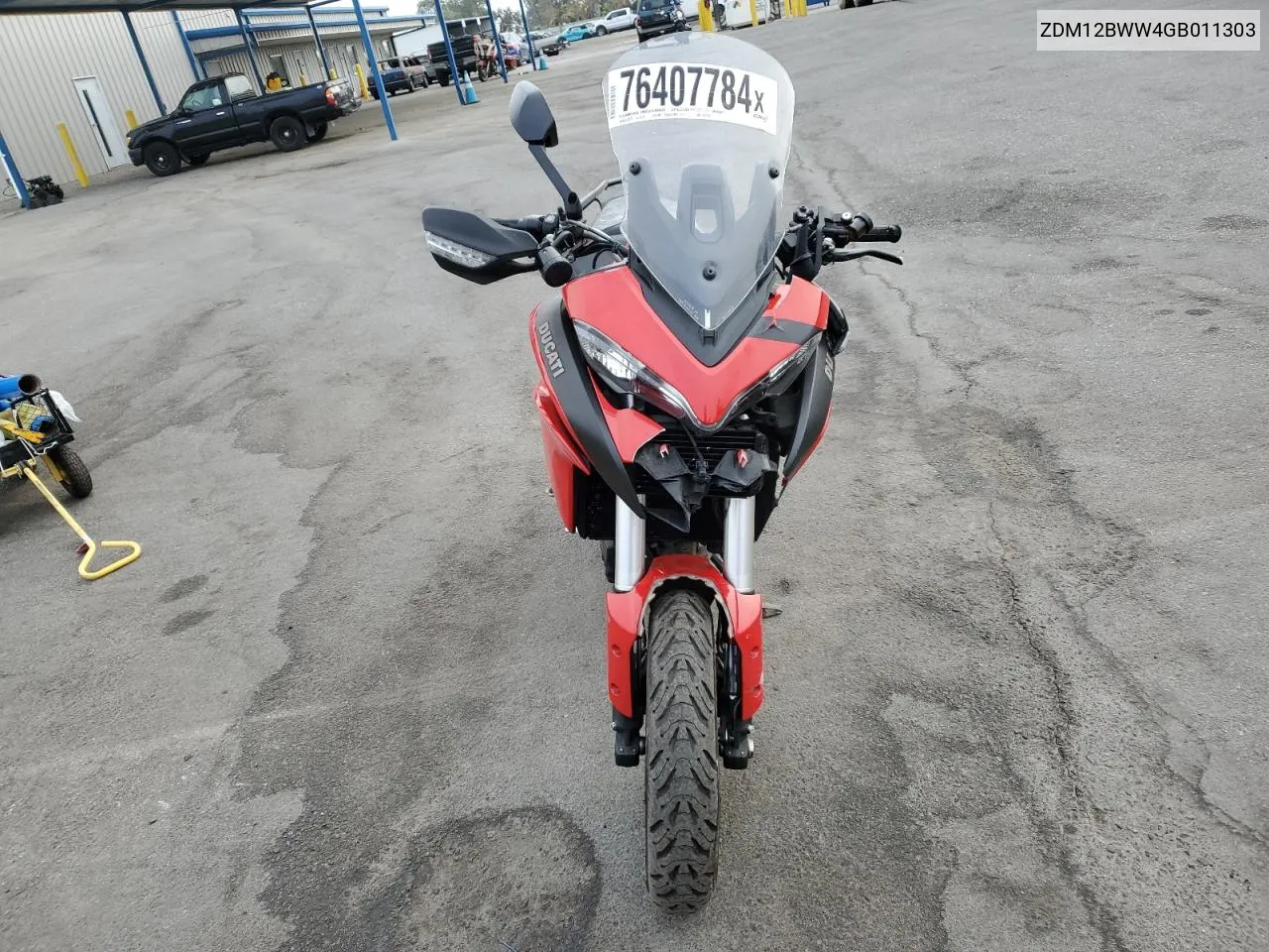 2016 Ducati Multistrada 1200 VIN: ZDM12BWW4GB011303 Lot: 76407784