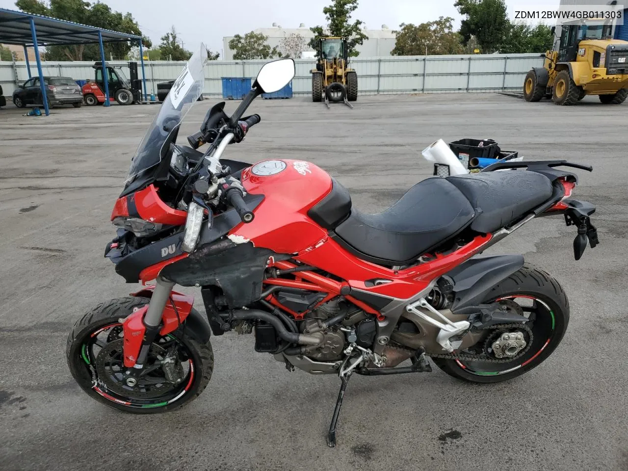 2016 Ducati Multistrada 1200 VIN: ZDM12BWW4GB011303 Lot: 76407784