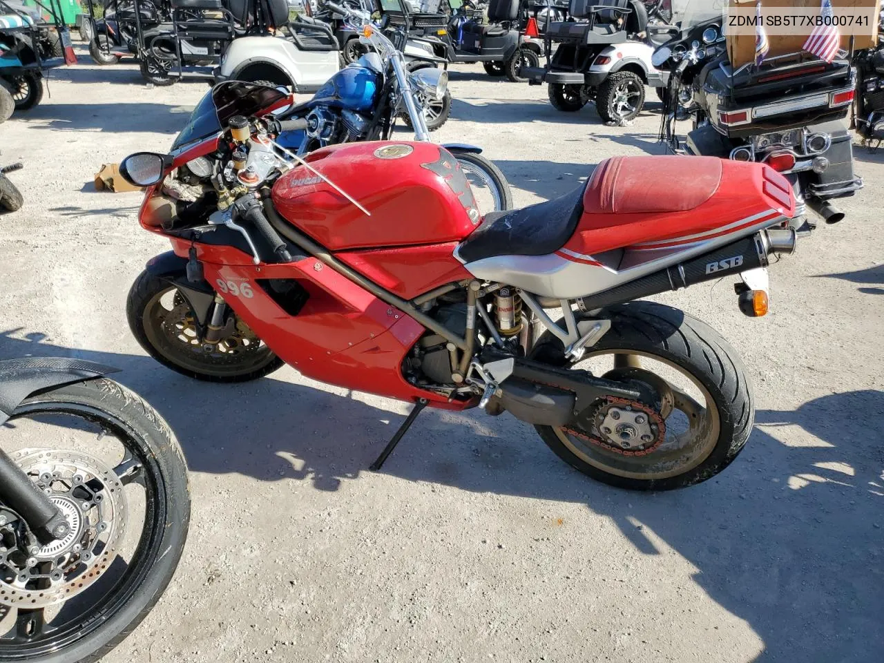 1999 Ducati 996 S VIN: ZDM1SB5T7XB000741 Lot: 75586464