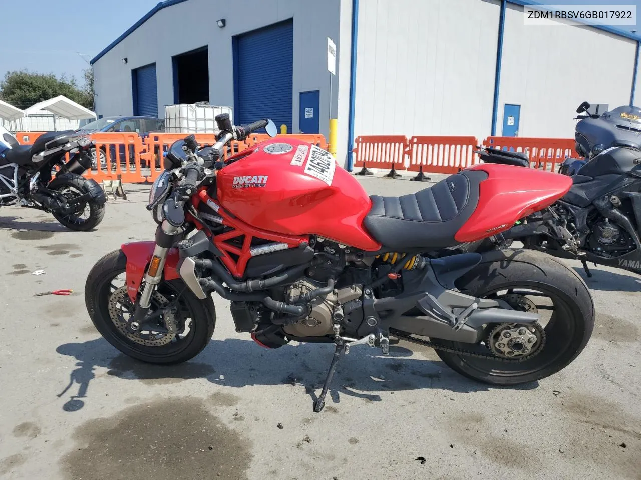 2016 Ducati Monster 1200 S VIN: ZDM1RBSV6GB017922 Lot: 74620794