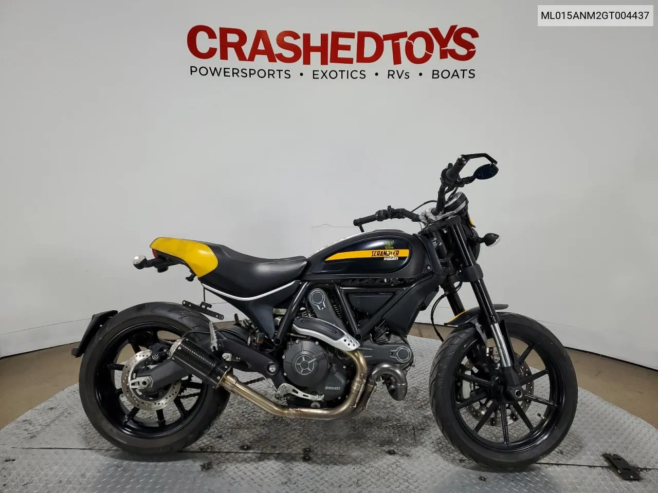 2016 Ducati Scrambler 800 VIN: ML015ANM2GT004437 Lot: 71838214