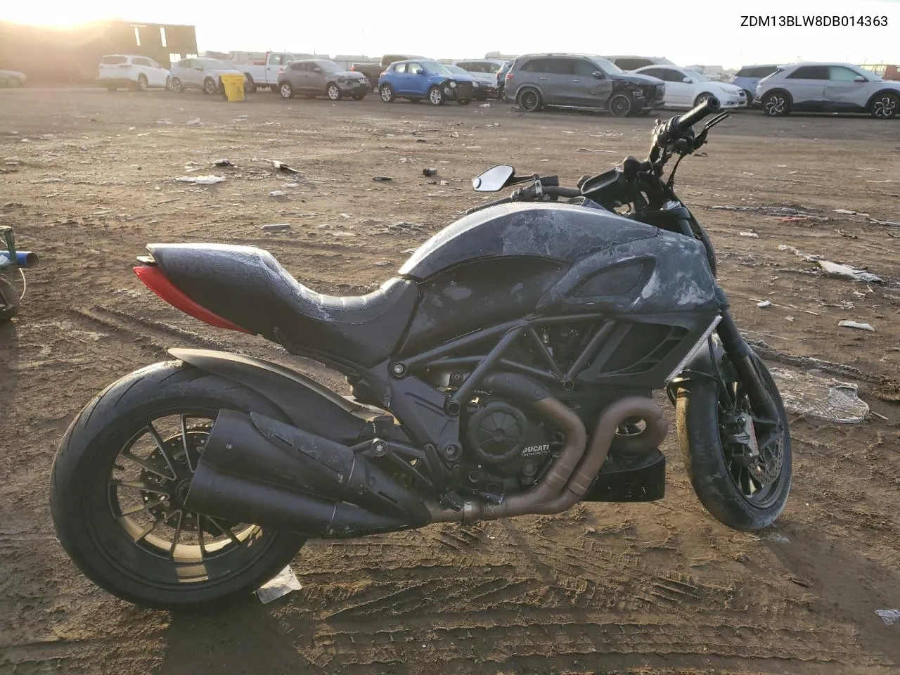 2013 Ducati Diavel VIN: ZDM13BLW8DB014363 Lot: 77780334