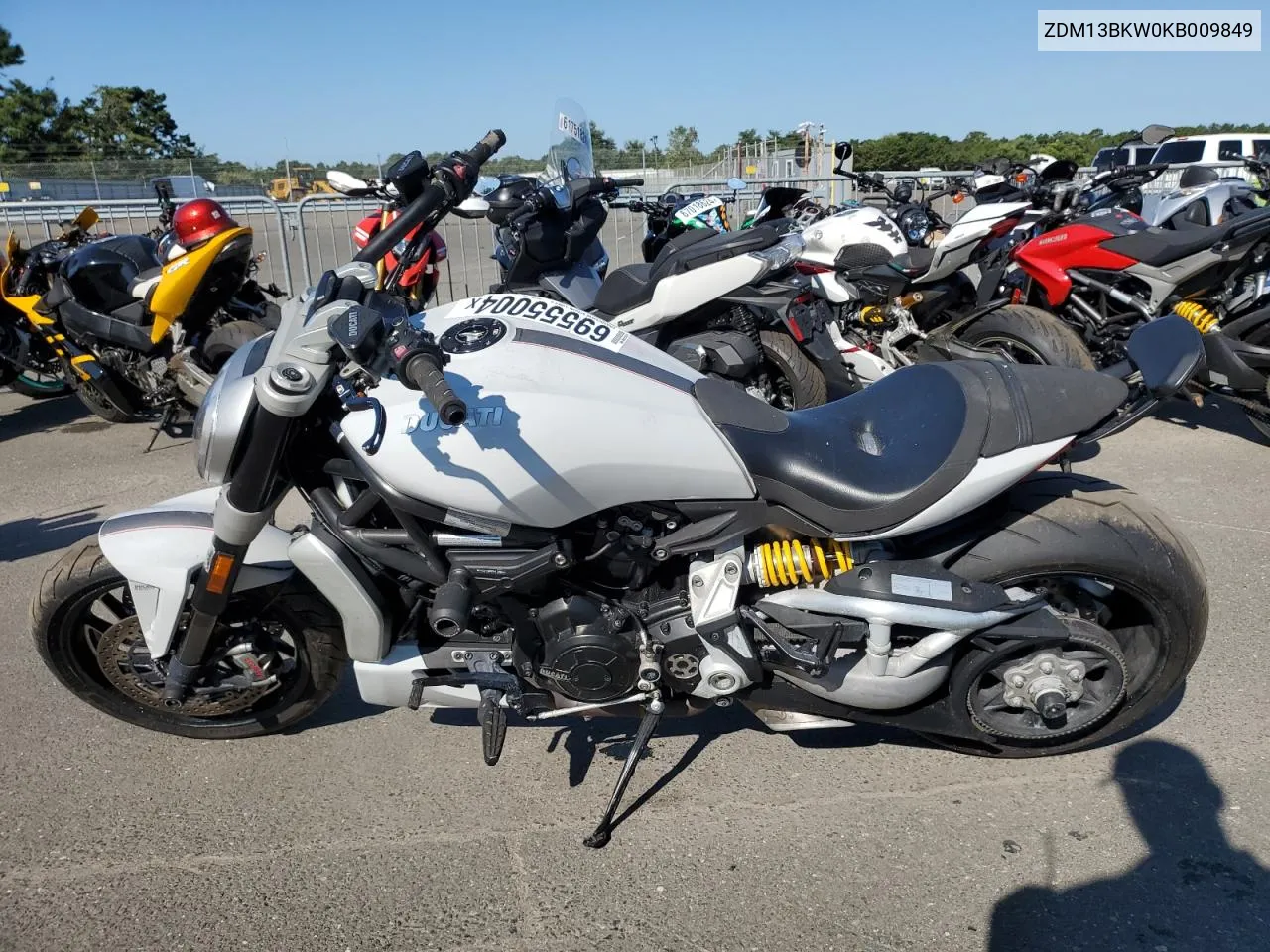 2019 Ducati Xdiavel VIN: ZDM13BKW0KB009849 Lot: 69555004