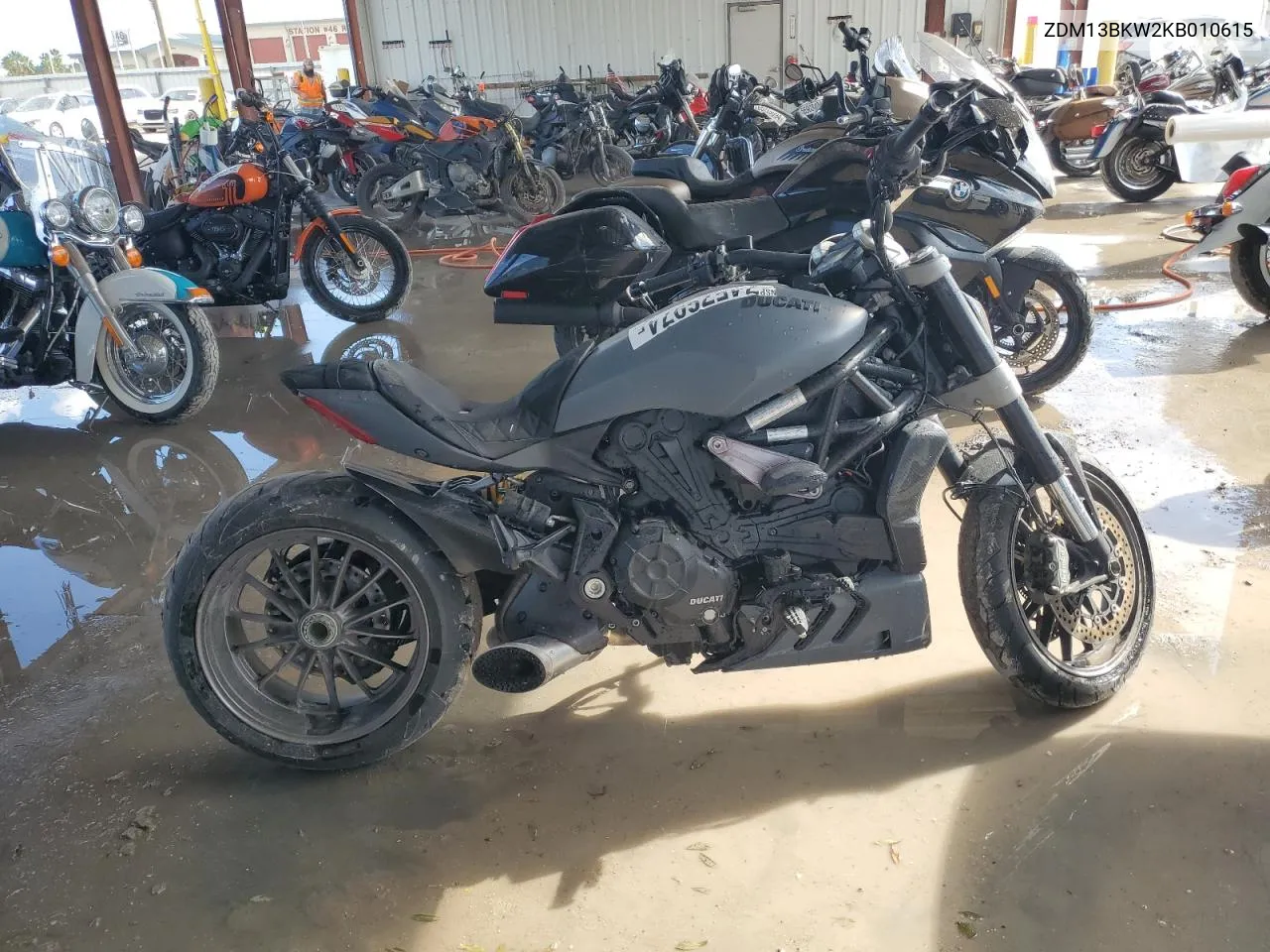 2019 Ducati Xdiavel VIN: ZDM13BKW2KB010615 Lot: 74576974