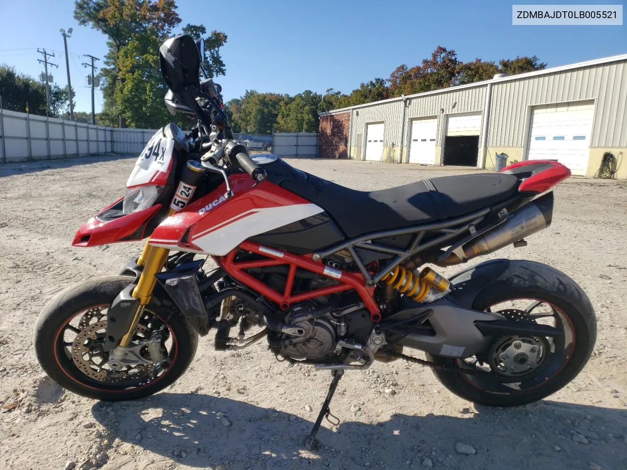 ZDMBAJDT0LB005521 2020 Ducati Hypermotard 950