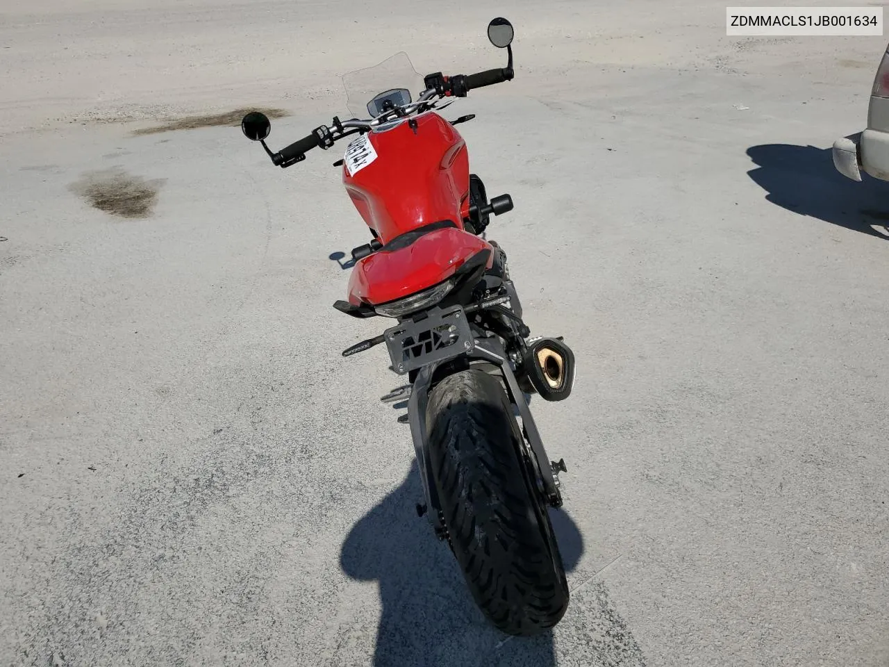 ZDMMACLS1JB001634 2018 Ducati Monster 821