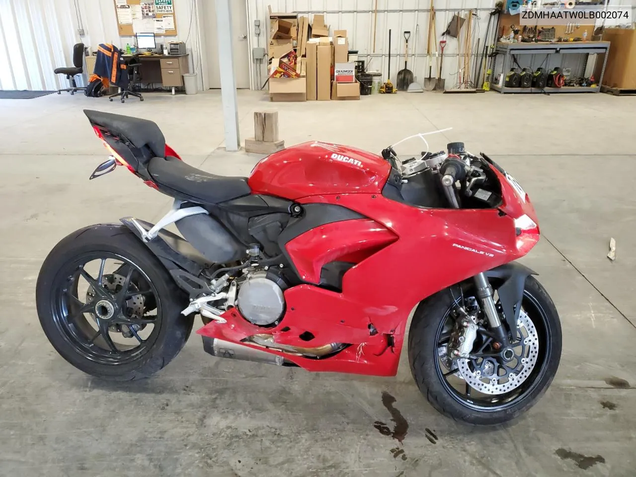 2020 Ducati Panigale V2 VIN: ZDMHAATW0LB002074 Lot: 76703464