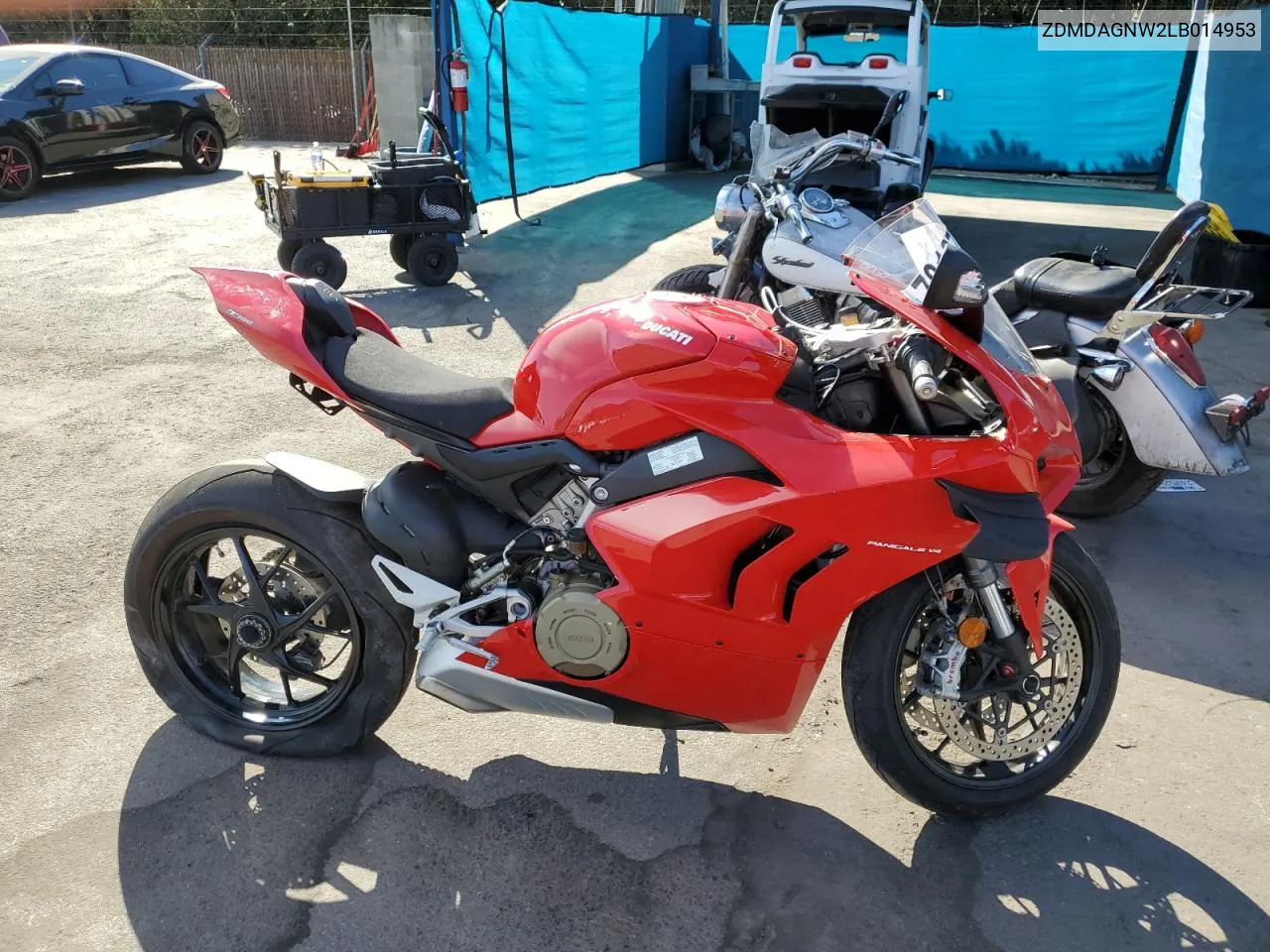 2020 Ducati Panigale V4 VIN: ZDMDAGNW2LB014953 Lot: 78167754