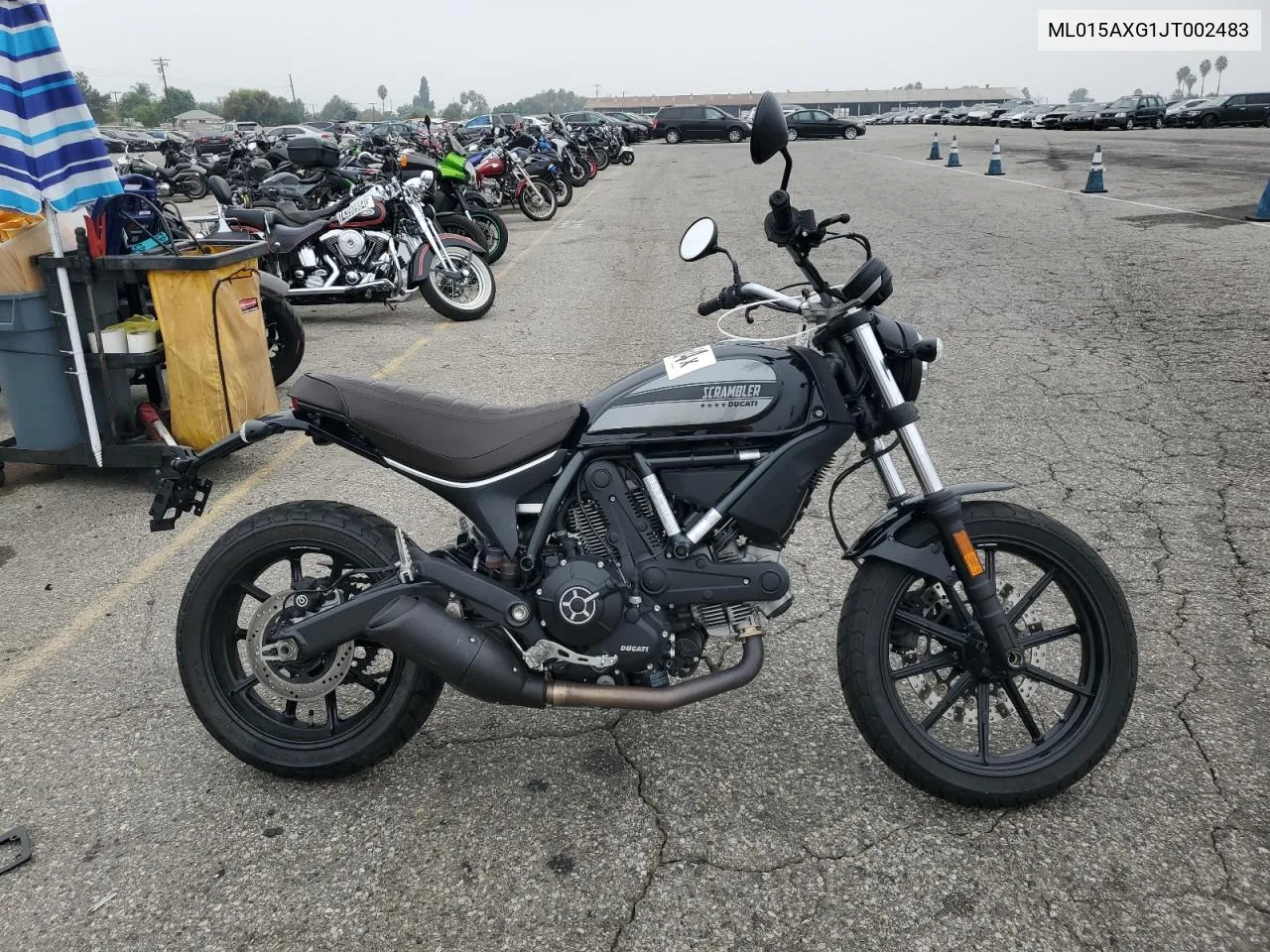 2018 Ducati Scrambler VIN: ML015AXG1JT002483 Lot: 75996564