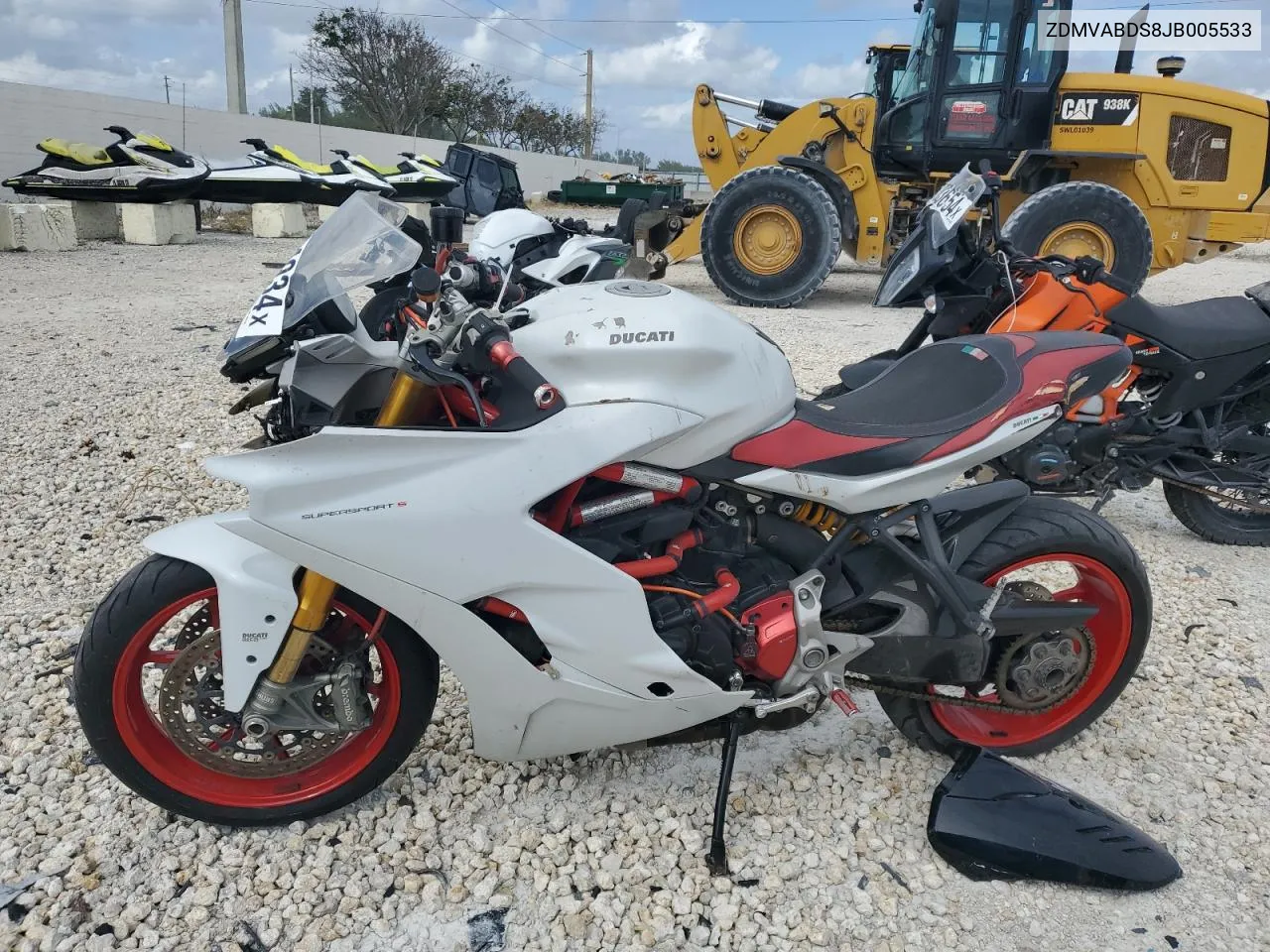 2018 Ducati Supersport VIN: ZDMVABDS8JB005533 Lot: 79944934