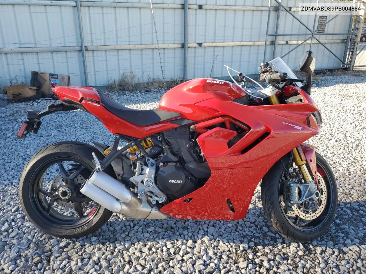 2023 Ducati Supersport VIN: ZDMVABDS9PB004884 Lot: 74755904