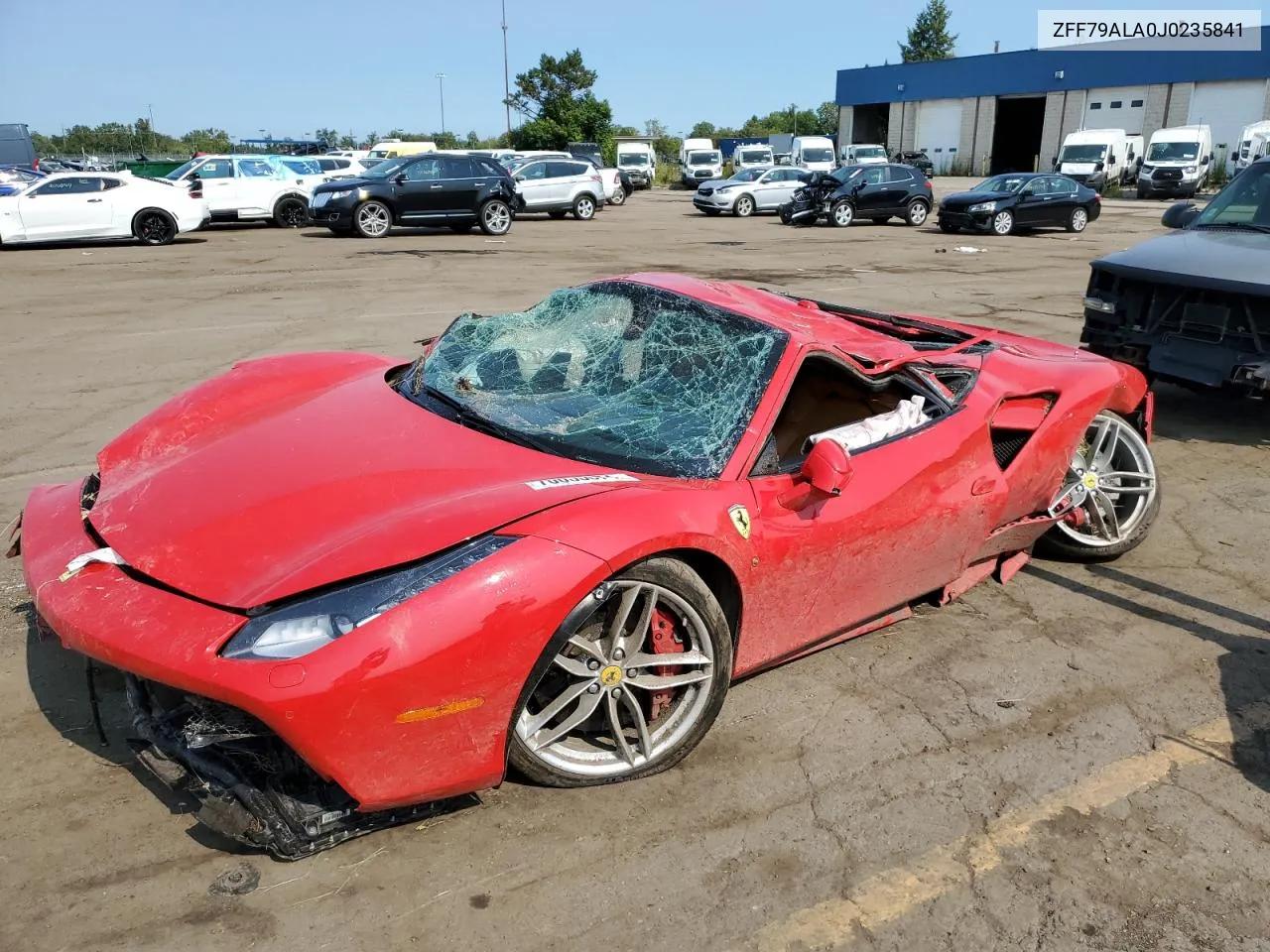 2018 Ferrari 488 Gtb VIN: ZFF79ALA0J0235841 Lot: 70033674