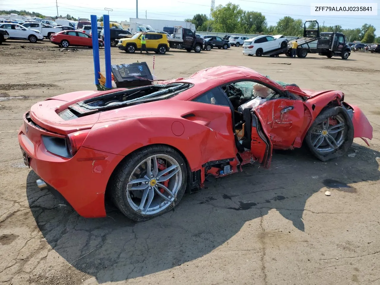 2018 Ferrari 488 Gtb VIN: ZFF79ALA0J0235841 Lot: 70033674